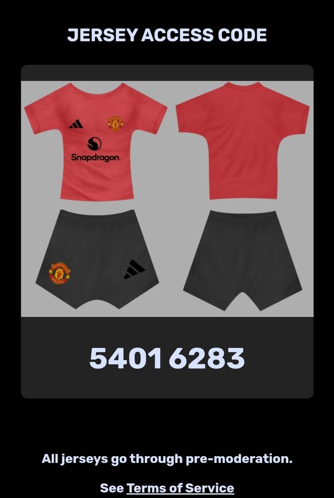 Manchester United Home Kit 25/26 Kit
